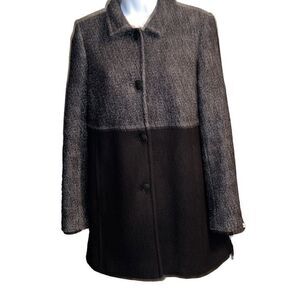 Lands' End Women Long Sleeves Pleated Semi Trapeze Sweater/Coat Size 9P